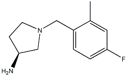 (3S)-1-(4-fluoro-2-methylbenzyl)pyrrolidin-3-amine Struktur