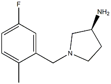 (3S)-1-(5-fluoro-2-methylbenzyl)pyrrolidin-3-amine Struktur