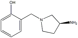 2-{[(3S)-3-aminopyrrolidin-1-yl]methyl}phenol Struktur