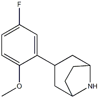 3-(5-fluoro-2-methoxyphenyl)-8-azabicyclo[3.2.1]octane