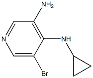 5-bromo-N4-cyclopropylpyridine-3,4-diamine Structure