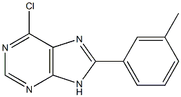 6-chloro-8-(3-methylphenyl)-9H-purine Structure