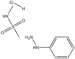 4-Hydrazino-N-Methyl Benzene Methane
Sulphonamide Hydrochloride Struktur