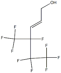 4,5,5,6,6,6-HEXAFLUORO-4-TRIFLUOROMETHYL-2-HEXEN-1-OL 化学構造式