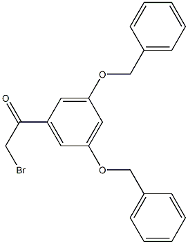 1-[3,5-bis(benzyloxy)phenyl]-2-bromoethanone Structure