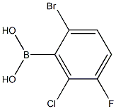 2-Bromo-6-chloro-5-fluorophenylboronicacid Struktur
