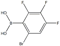 6-溴-2,3,4-三氟苯硼酸, , 结构式