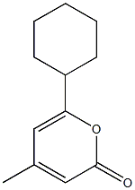 4-METHYL-6-CYCLOHEXYL-2-PYRONE Structure