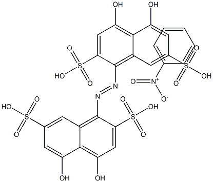 nitrobenzeneazochromo-tropic acid Structure