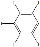 pentaiodobenzene Struktur