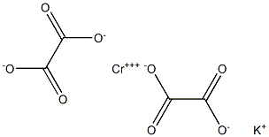 草酸絡鉻(III)酸鉀 结构式