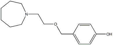 2-(HEXAMETHYLENEIMINO)-ETHYLOXY-4'-BENZYL ALCOHOL Structure