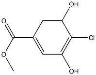 4-CHLORO-3,5-DIHYDROXYBENZOIC ACID METHYL ESTER Structure