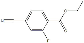 4-CYANO-2-FLUOROBENZOIC ACID ETHYL ESTER Structure