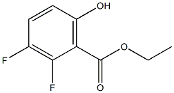 2,3-DIFLUORO-6-HYDROXYBENZOIC ACID ETHYL ESTER Structure