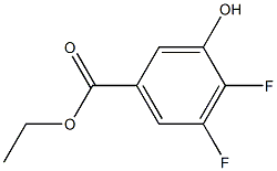 4,5-DIFLUORO-3-HYDROXYBENZOIC ACID ETHYL ESTER Structure