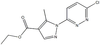 ETHYL 1-(6-CHLOROPYRIDAZIN-3-YL)-5-METHYL-1H-PYRAZOLE-4-CARBOXYLATE Structure