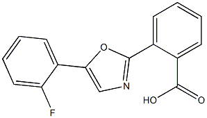2-[5-(2-FLUOROPHENYL)-1,3-OXAZOL-2-YL]BENZOIC ACID,,结构式