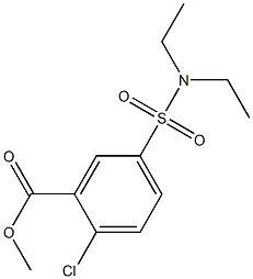 METHYL 2-CHLORO-5-[(DIETHYLAMINO)SULFONYL]BENZOATE Structure
