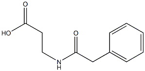 3-[(PHENYLACETYL)AMINO]PROPANOIC ACID Struktur