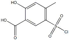 5-(CHLOROSULFONYL)-2-HYDROXY-4-METHYLBENZOIC ACID Structure