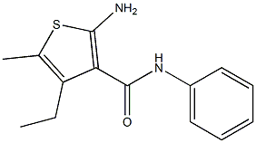  2-AMINO-4-ETHYL-5-METHYL-N-PHENYLTHIOPHENE-3-CARBOXAMIDE