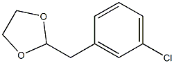 1-CHLORO-3-(1,3-DIOXOLAN-2-YLMETHYL)BENZENE 96% Structure