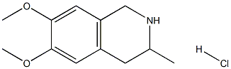 6,7-DIMETHOXY-3-METHYL-1,2,3,4-TETRAHYDROISOQUINOLINE HYDROCHLORIDE 99% Structure