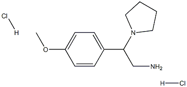 2-(4-METHOXYPHENYL)-2-PYRROLIDINYLETHYLAMINE DIHYDROCHLORIDE Structure