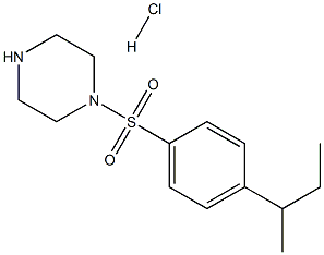 1-[(4-SEC-BUTYLPHENYL)SULFONYL]PIPERAZINE HYDROCHLORIDE Structure