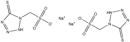2,5-DIHYDRO-5-THIOXO-1H-TETRAZOLE-1-METHANESULFONIC ACID DISODIUM SALT 97.5% Structure