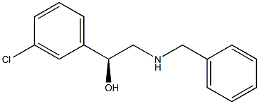 (S)-2-Benzylamino-1-(3-chloro-phenyl)-ethanol Struktur