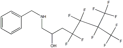 1-Benzylamino-4,4,5,5,6,7,7,7-octafluoro-6-trifluoromethyl-heptan-2-ol Structure