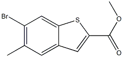 6-BROMO-5-METHYL-BENZO[B]THIOPHENE-2-CARBOXYLIC ACID METHYL ESTER Structure