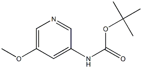 TERT-BUTYL 5-METHOXYPYRIDIN-3-YLCARBAMATE Struktur