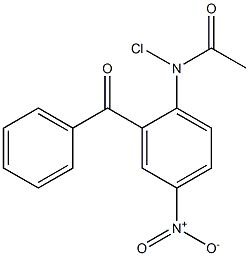 2-(CHLOROACETYLAMINO)5-NITRO-BENZOPHENONE Structure