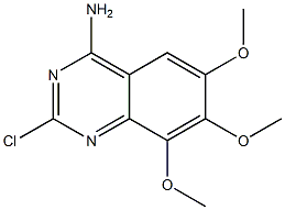 4-AMINO-2-CHLORO-6,7,8-TRIMETHOXYQUINAZOLINE Structure
