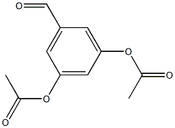 3,5-ジアセトキシベンズアルデヒド 化学構造式
