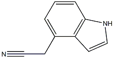 INDOLE-4-ACETONITRILE Structure