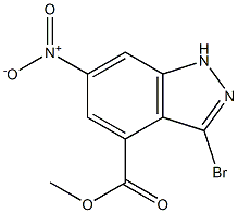 3-BROMO-6-NITROINDAZOLE-4-CARBOXYLIC ACID METHYL ESTER Struktur
