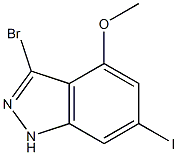 6-IODO-4-METHOXY-3-BROMOINDAZOLE Struktur