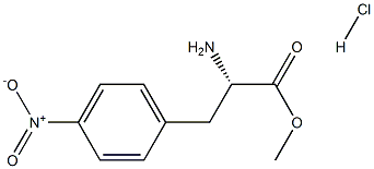 (S)-ALPHA-AMINO-4-NITROBENZENEPROPANOIC ACID METHYL ESTER HYDROCHLORIDE Struktur