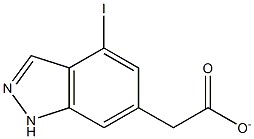 4-IODOINDAZOLE-6-METHYL CARBOXYLATE Structure
