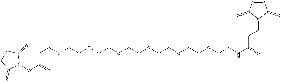 25-Maleinimido-23-oxo-4,7,10,13,16,19-hexaoxa-22-azapentacosanoic acid succinimidyl ester|