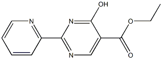 2-(3-吡啶基)-4-羟基嘧啶-5-甲酸乙酯,,结构式