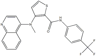 3-((QUINOLIN-4-YL)METHYLAMINO)-N-(4-(TRIFLUOROMETHYL)PHENYL)THIOPHENE-2-CARBOXAMIDE