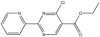 2-(3-吡啶基)-4-氯嘧啶-5-甲酸乙酯,,结构式