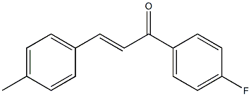 (E)-1-(4-fluorophenyl)-3-p-tolylprop-2-en-1-one Struktur