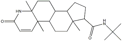4A,6A,11A-TRIMETHYL-2-OXO-2,4A,4B,5,6,6A,7,8,9,9A,9B,10,11,11A-TETRADECAHYDRO-1H-INDENO[5,4-F]QUINOLINE-7-CARBOXYLIC ACID TERT-BUTYLAMIDE Struktur