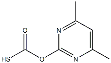 S-4,6-DIMETHYLPYRIMIDIN-2-YLTHIOLCARBONATE 结构式